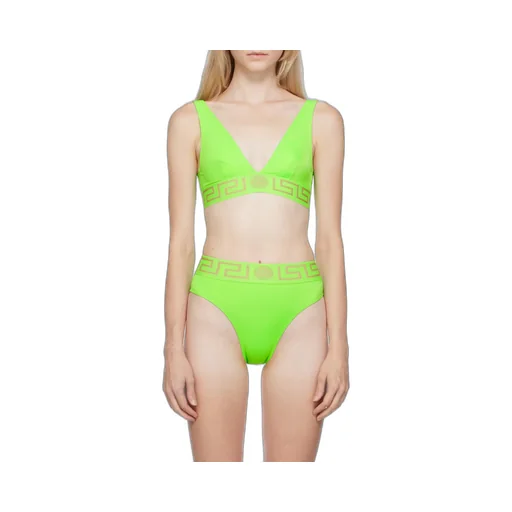 Greca-Pattern Bikini Top