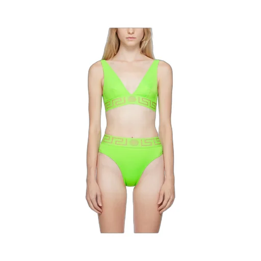 Greca-Pattern Bikini Top