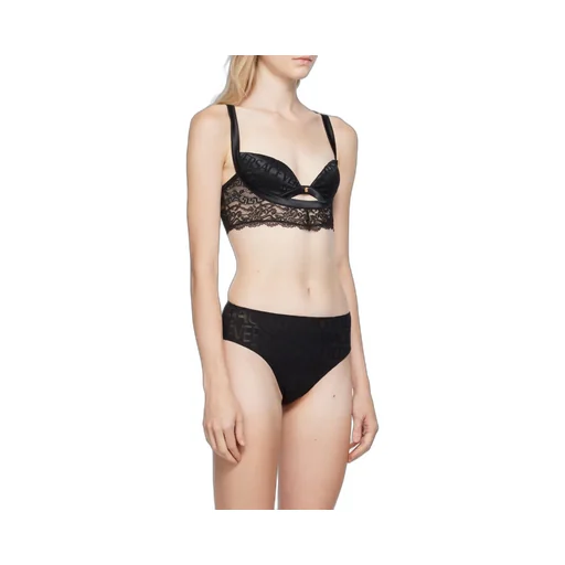 Satin Lace Balconette Bra