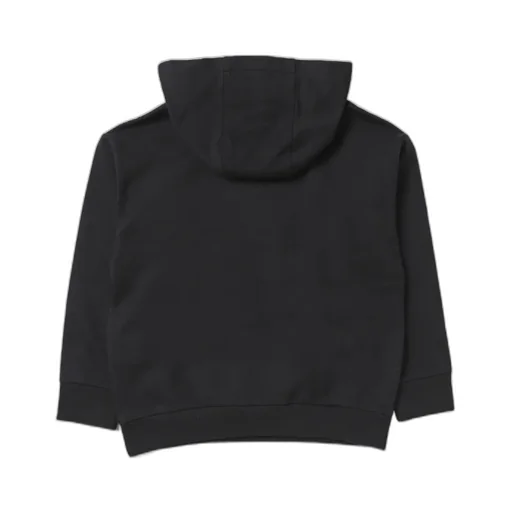 Logo Patch Straight Hem Hoodie