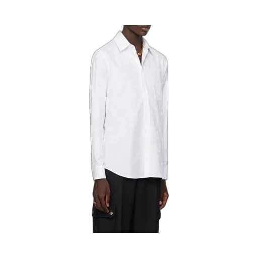 Barocco-Jacquard Button-Up Shirt