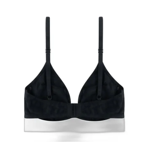 Allover Logo Mesh Stretched Triangle Bra