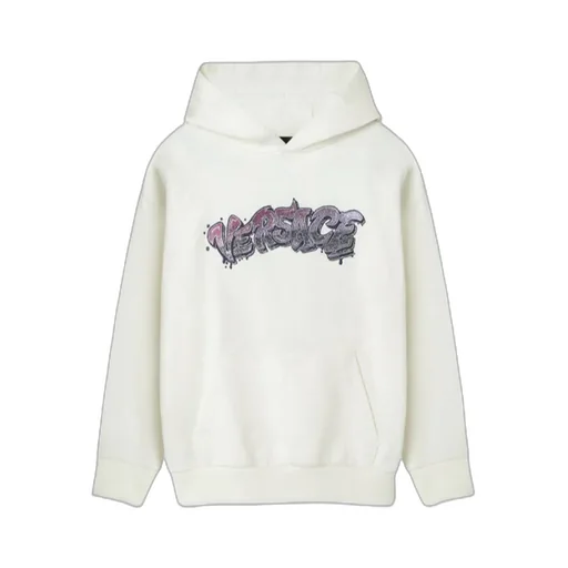Logo Embellished Long Sleeved Hoodie