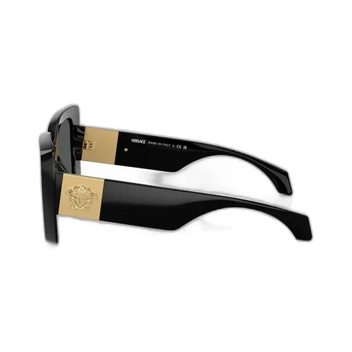 Medusa-Plaque Oversized-Frame Sunglasses