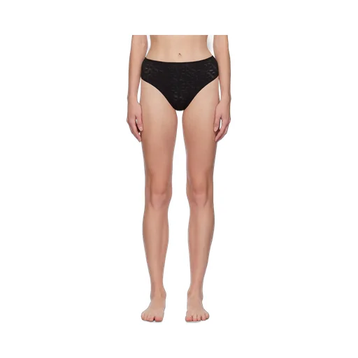 High-Waist Openwork-Detailed Briefs