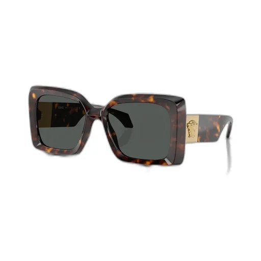 Medusa-Plaque Oversized-Frame Sunglasses