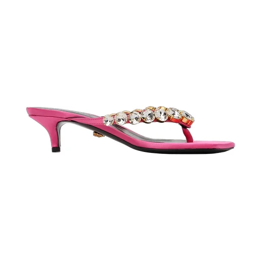T-Belt Crystal High-Heeled Sandals