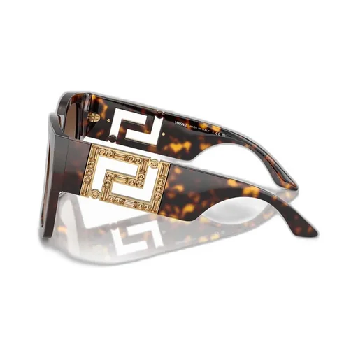 Medusa-Plaque Oversized-Frame Sunglasses