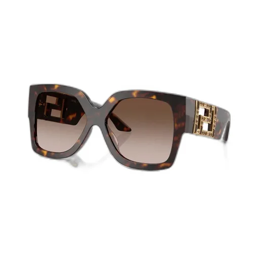 Medusa-Plaque Oversized-Frame Sunglasses