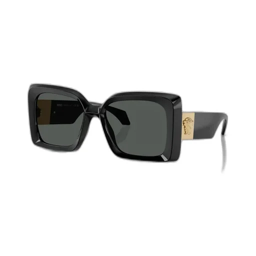 Medusa-Plaque Oversized-Frame Sunglasses