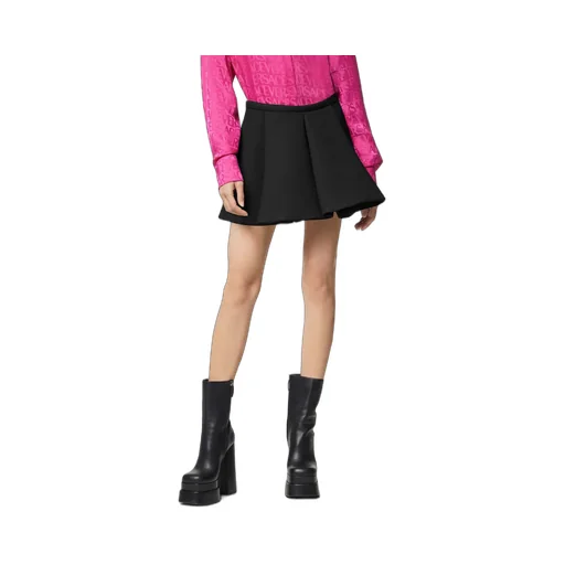 I-Pleated Mini Skirt