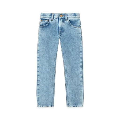 Logo-Patch Straight-Leg Jeans