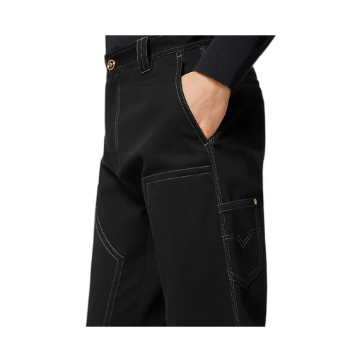 Straight-Leg Cotton Trousers