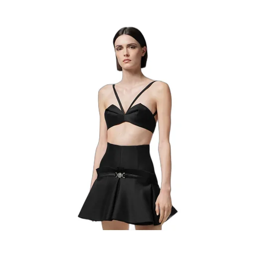 Pleated Bustier Top