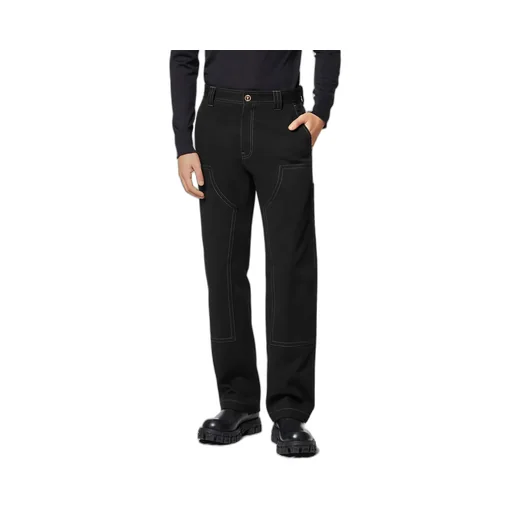 Straight-Leg Cotton Trousers