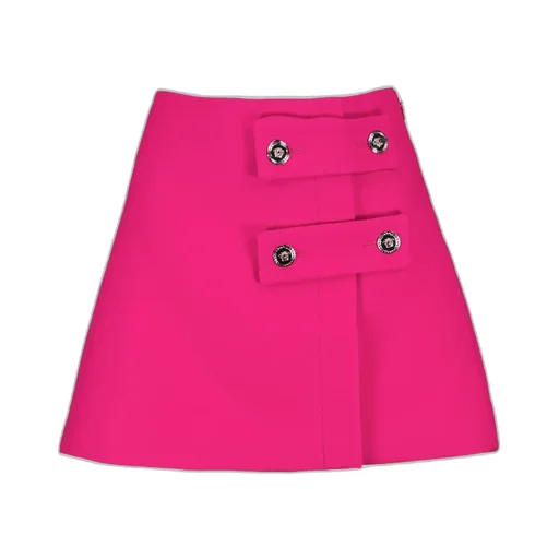 Low Rise Straight Hem Mini Skirt