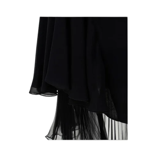 Asymmetric Hem Mini Skirt