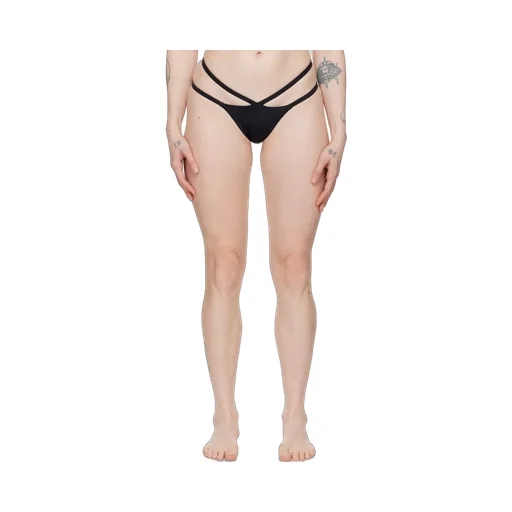 Medusa-Plaque Stretched Bikini Bottoms