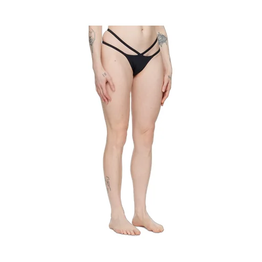 Medusa-Plaque Stretched Bikini Bottoms