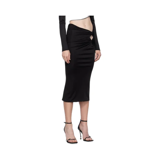 X Dua Lipa Knotted Midi Skirt