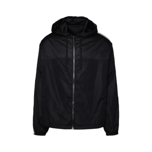 Zip-Up Drawstring Hooded Jacket