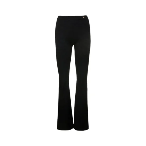 Logo-Plaque Knitted Trousers