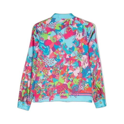 Graphic-Printed Straight Hem Shirt