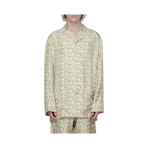 Allover Silk Pajama Shirt