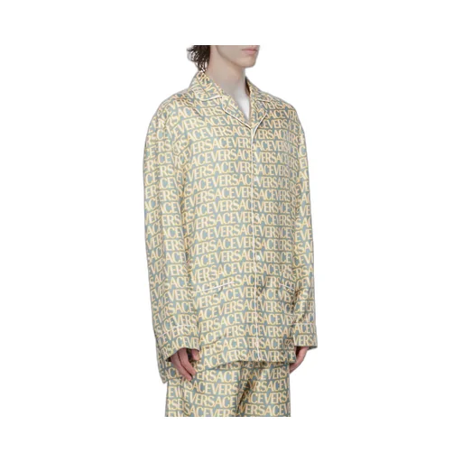 Allover Silk Pajama Shirt