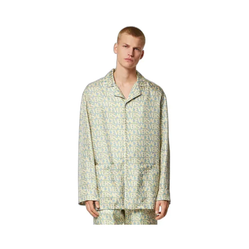 Allover Silk Pajama Shirt