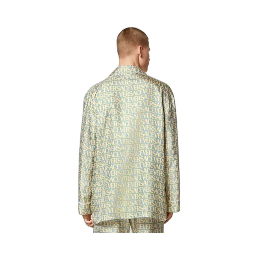 Allover Silk Pajama Shirt