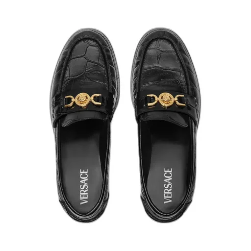 Medusa '95 Embossed Slip-On Loafers