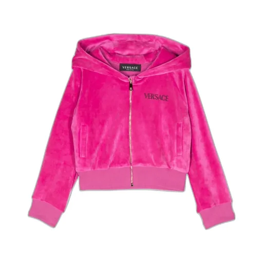 Medusa Head Logo-Embellished Zip-Up Hoodie