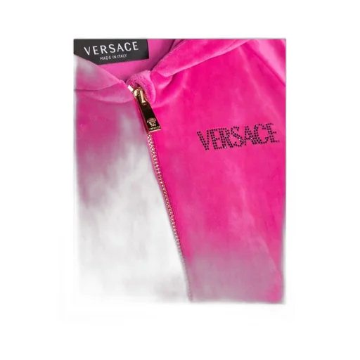 Medusa Head Logo-Embellished Zip-Up Hoodie