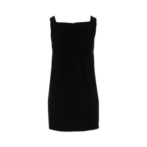 Button-Detailed Sleeveless Dress