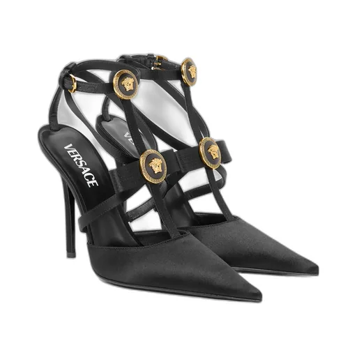 Gianni Pointed-Toe Ribbon Pumps