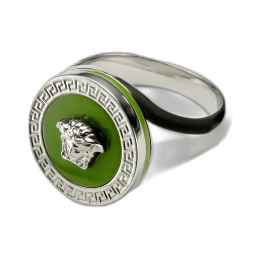 Enamel Medusa Ring