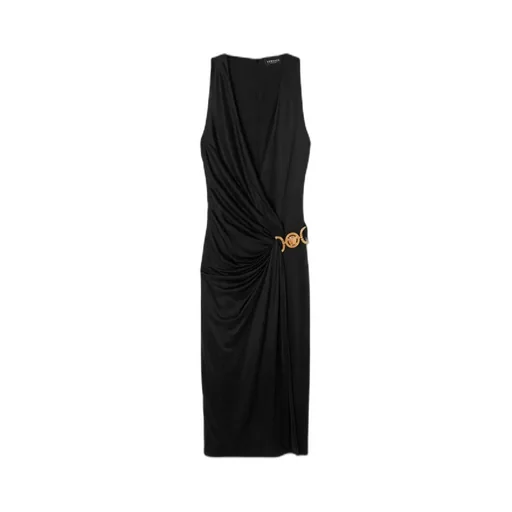 Logo-Plaque Sleeveless Dress