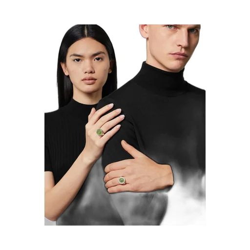 Enamel Medusa Ring