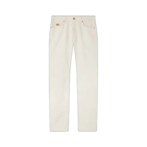 Logo-Patch Tapered Leg Jeans