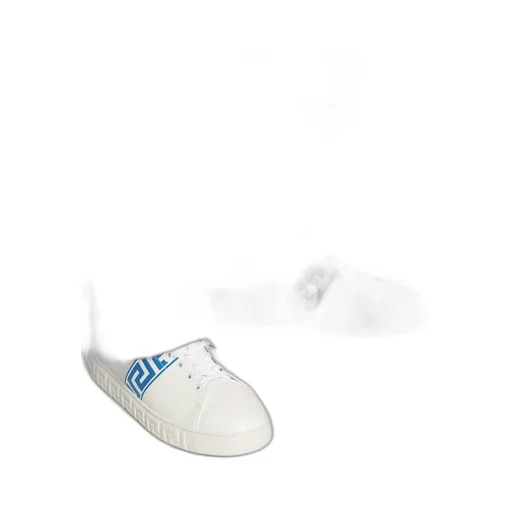 Greca-Printed Lace-Up Sneakers