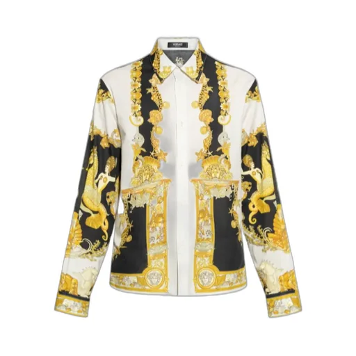 Coral Theatre Printed Long-Sleeved Shirt