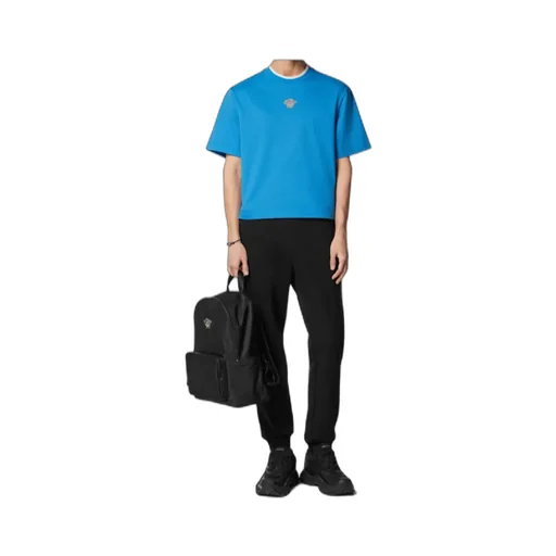 Medusa Head Embroidered Crewneck T-Shirt