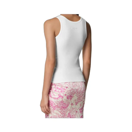 Safety-Pin Detailed Ribbed Top