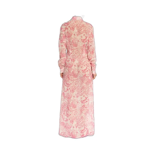 Long-Sleeved Draped Dress