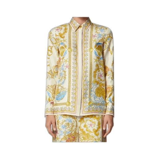 Barocco Printed Long-Sleeved Shirt