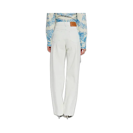 Logo-Patch Straight Leg Jeans