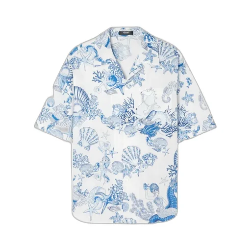 Coral Theatre Allover Printed Short-Sleeved Shirt