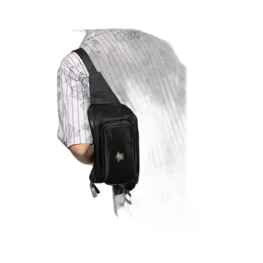 Medusa-Head Plaque Zipped Waist Bag