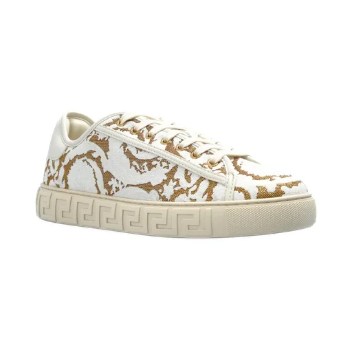 Barocco Jacquard Greca Lace-Up Sneakers